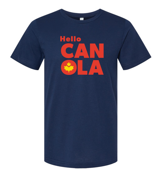 Hello Canola Navy tee